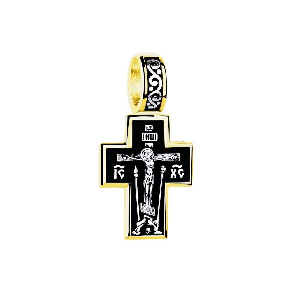 Купить Крест из серебра "Божия Матерь Казанская" (42657)