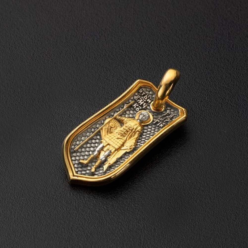 Купить Образ из серебра "Святой Георгий Победоносец" (52943)