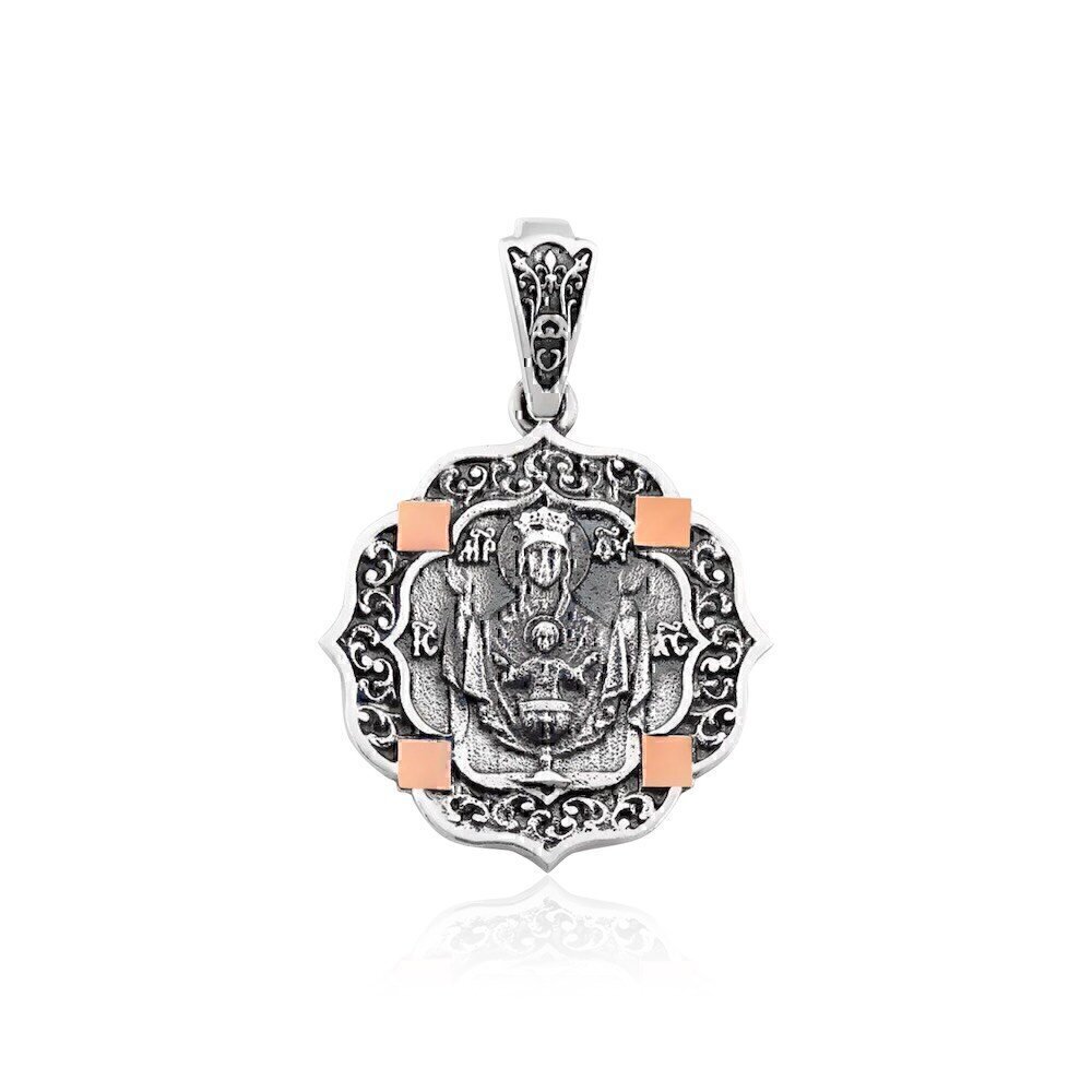 Купить Образ из серебра "Божия Матерь Неупиваемая Чаша" (3668)