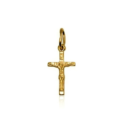 картинка Крест из желтого золота "Спаси и Сохрани" (41174) 