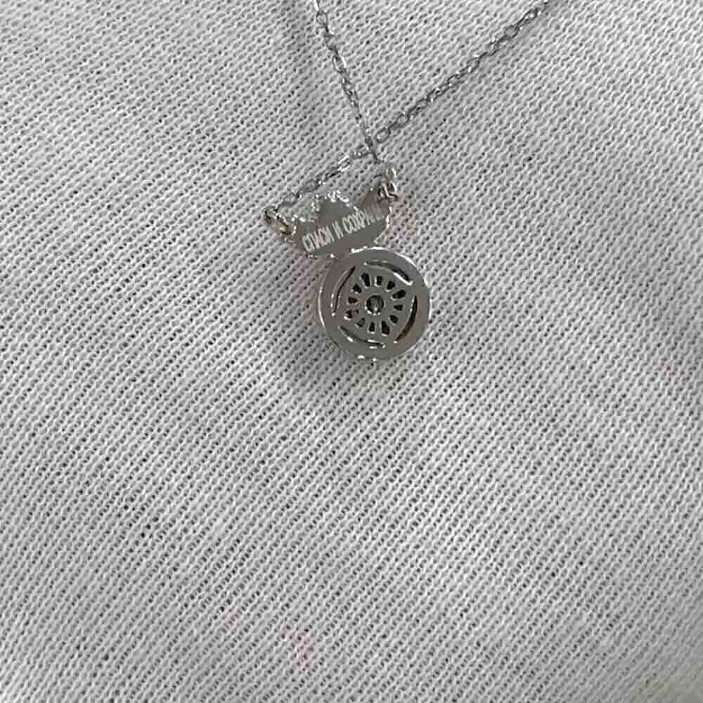 Купить Образ из белого золота "Ангелок" с бриллиантами на цепочке (51076)