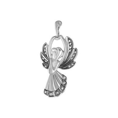 картинка Подвеска из серебра "Ангел" с фианитами (52791) 