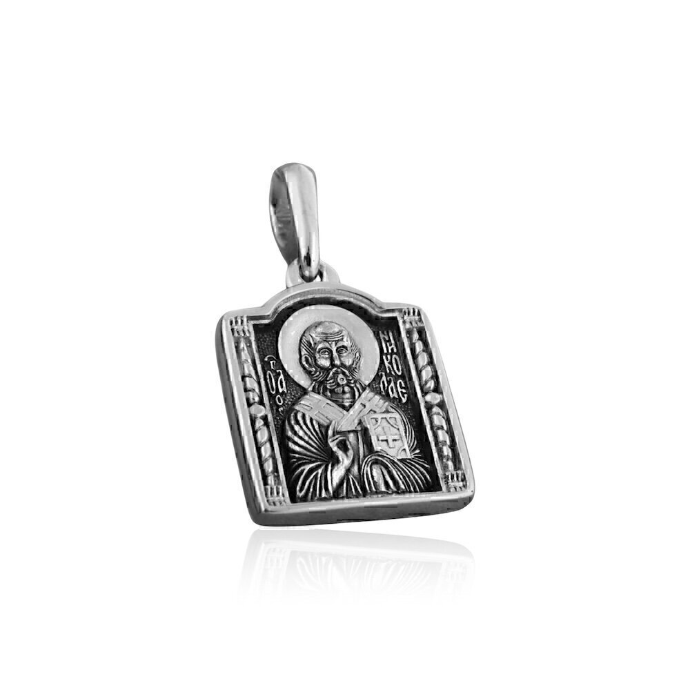 Купить Образ из серебра "Святой Николай Чудотворец" (39941)