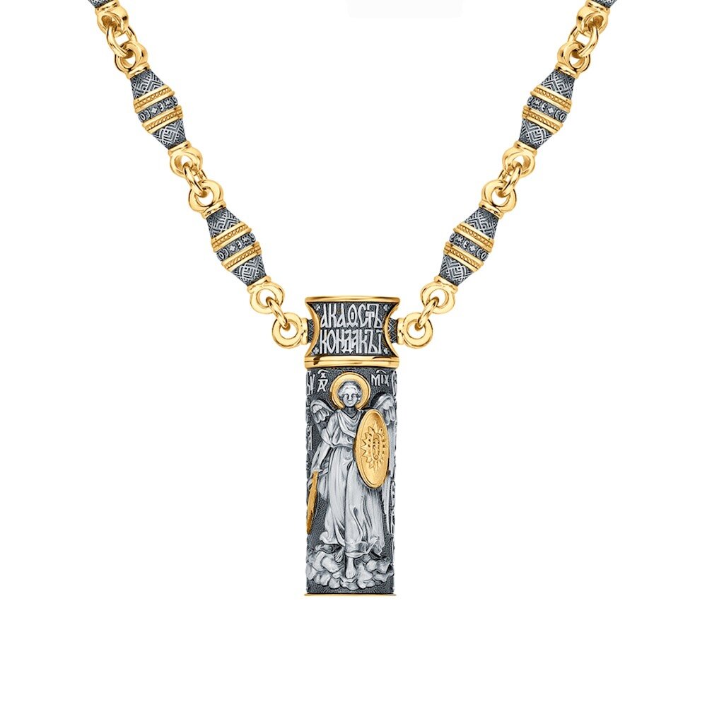 Купить Подвеска мощевик из серебра "Архангел Михаил" (52548)