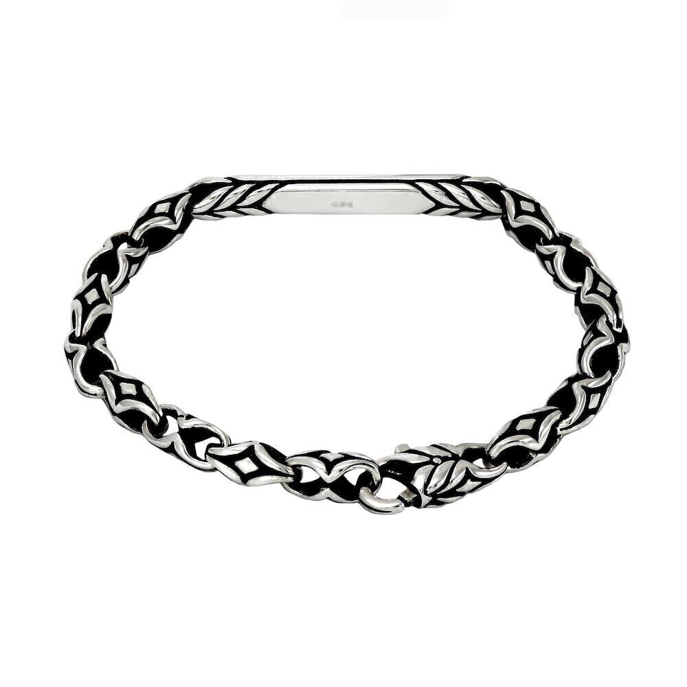 Купить Браслет литой из серебра "Колоски" (12398)