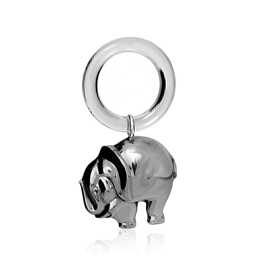 Купить Погремушка из серебра "Слон" на кольце (8036)