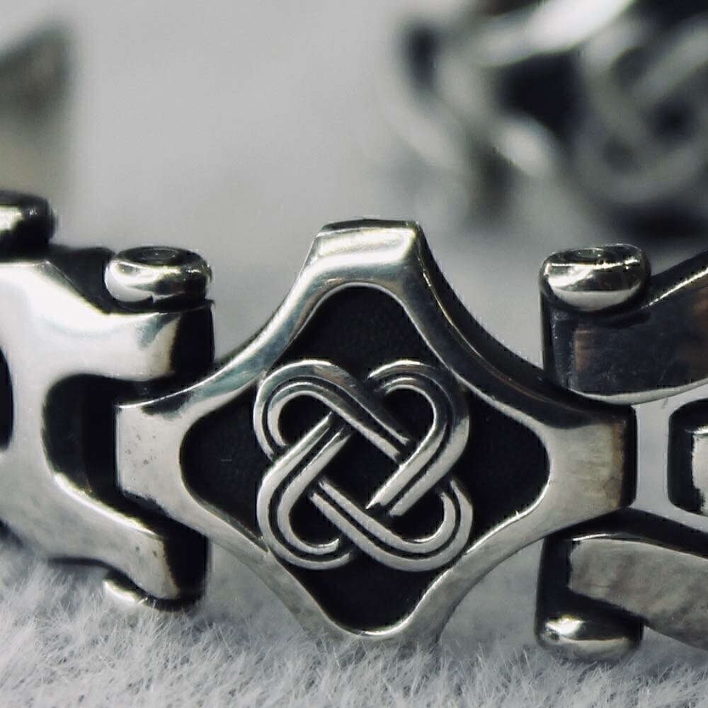 Купить Браслет литой из серебра с молитвой "Господи помилуй" (12260)