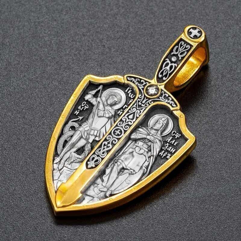 Купить Образ из серебра "Святой Георгий Победоносец" (59275)