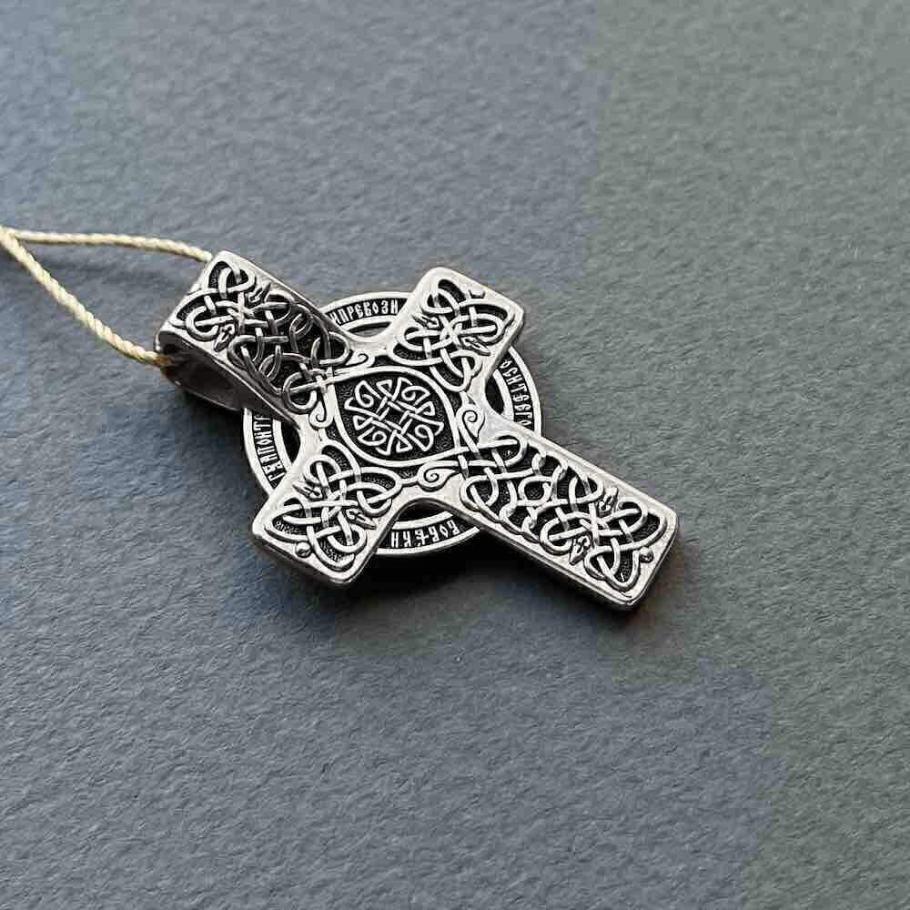 Купить Крест из серебра "Хризма" (42924)