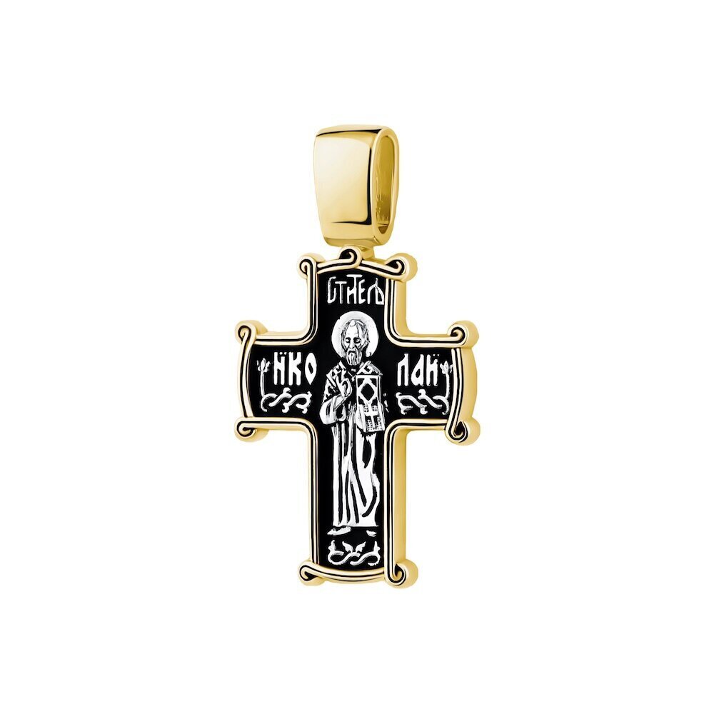 Купить Крест из серебра "Святой Николай Чудотворец" (42757)