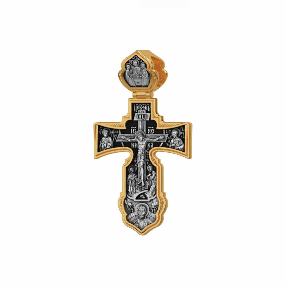 Купить Крест из серебра "Ангел Хранитель" (42857)