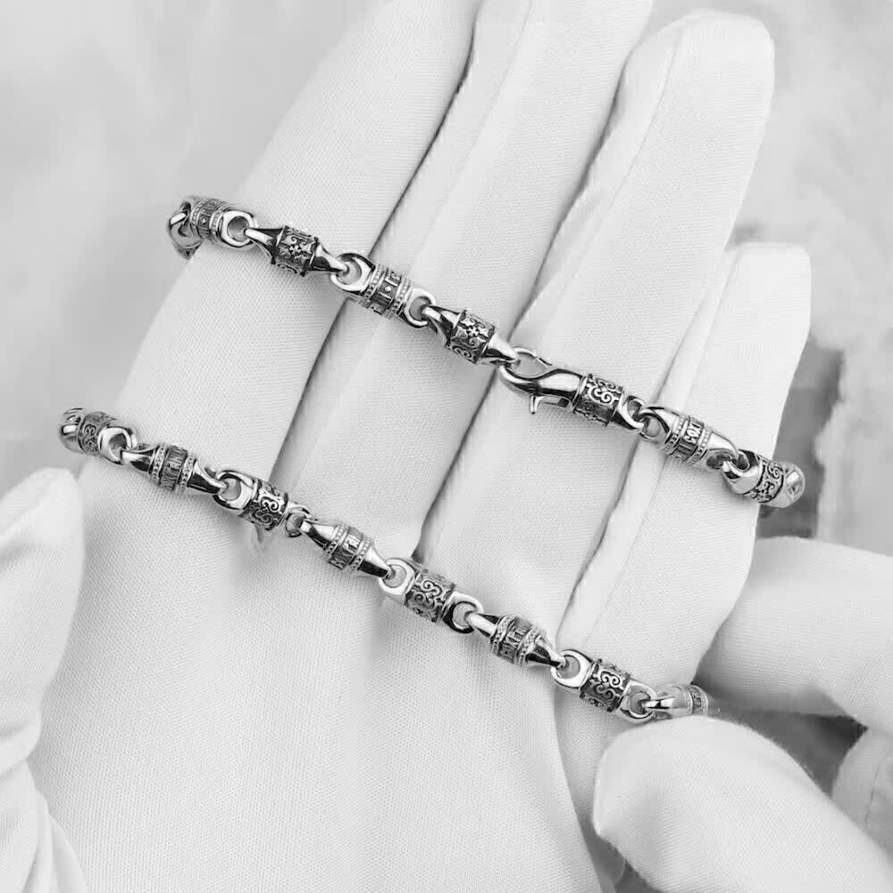 Купить Цепь литая из серебра "Господи Спаси и Сохрани" (92503)