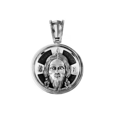 картинка Образ из серебра "Спас Нерукотворный" (52841) 