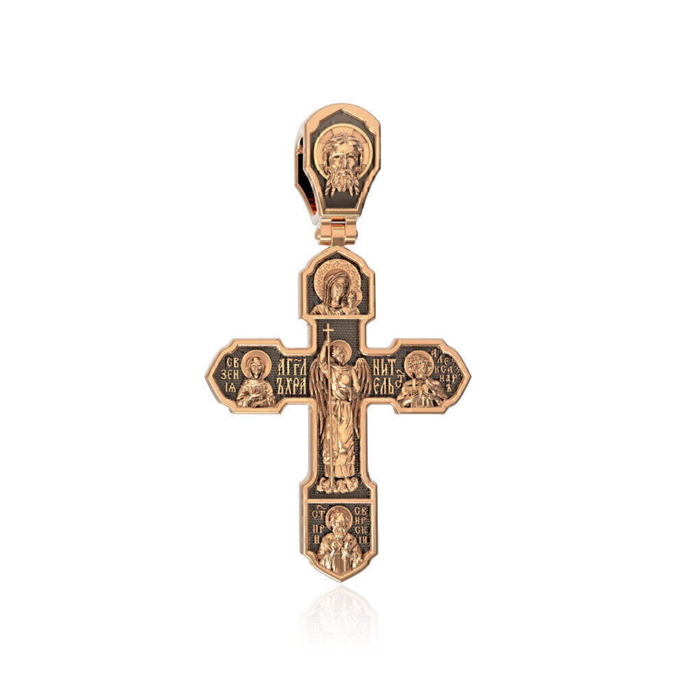 Купить Крест из красного золота "Ангел-Хранитель" (2149)