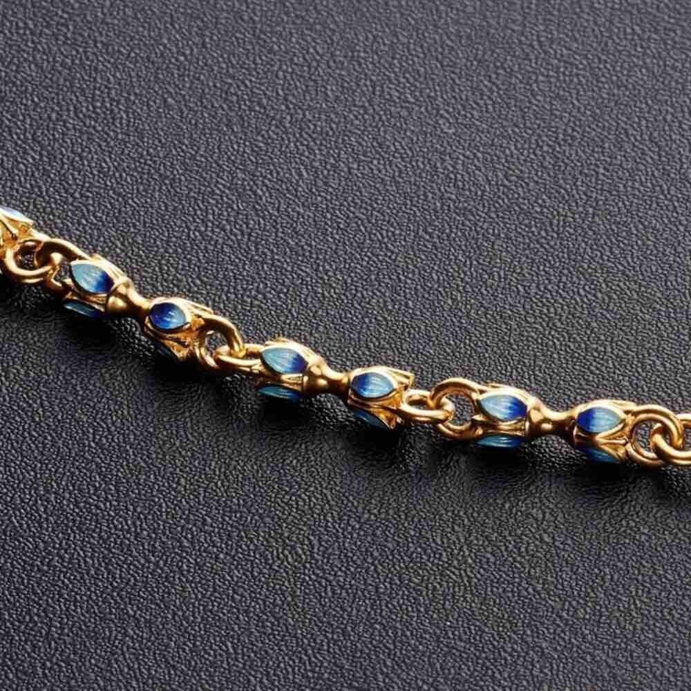 Купить Браслет литой из серебра "Тюльпан" с эмалью (12399)