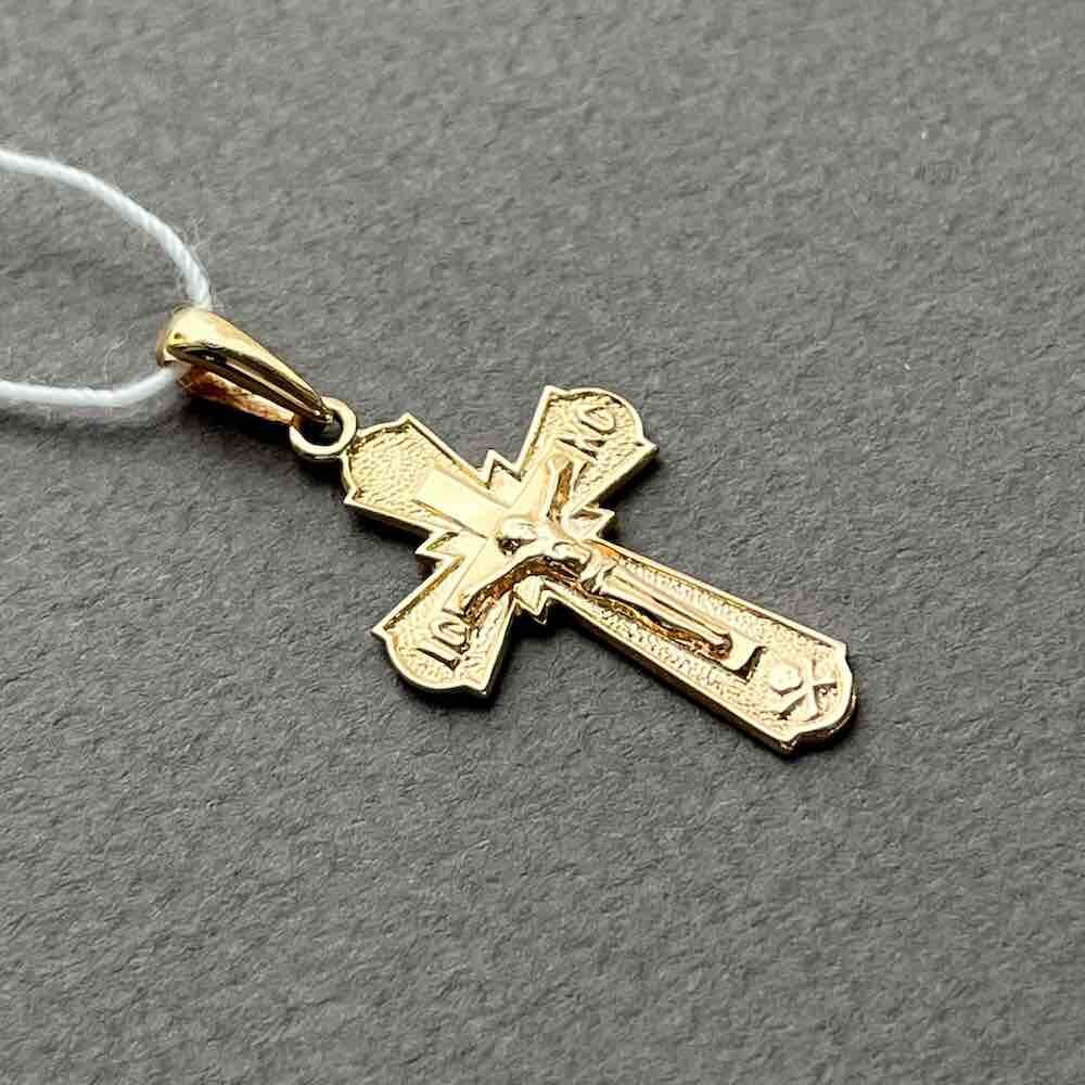 Купить Крест из красного золота "Спаси и Сохрани" (41264)