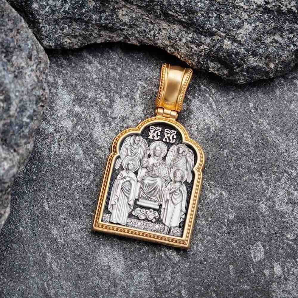 Купить Образ из серебра "Господь Вседержитель" (59288)