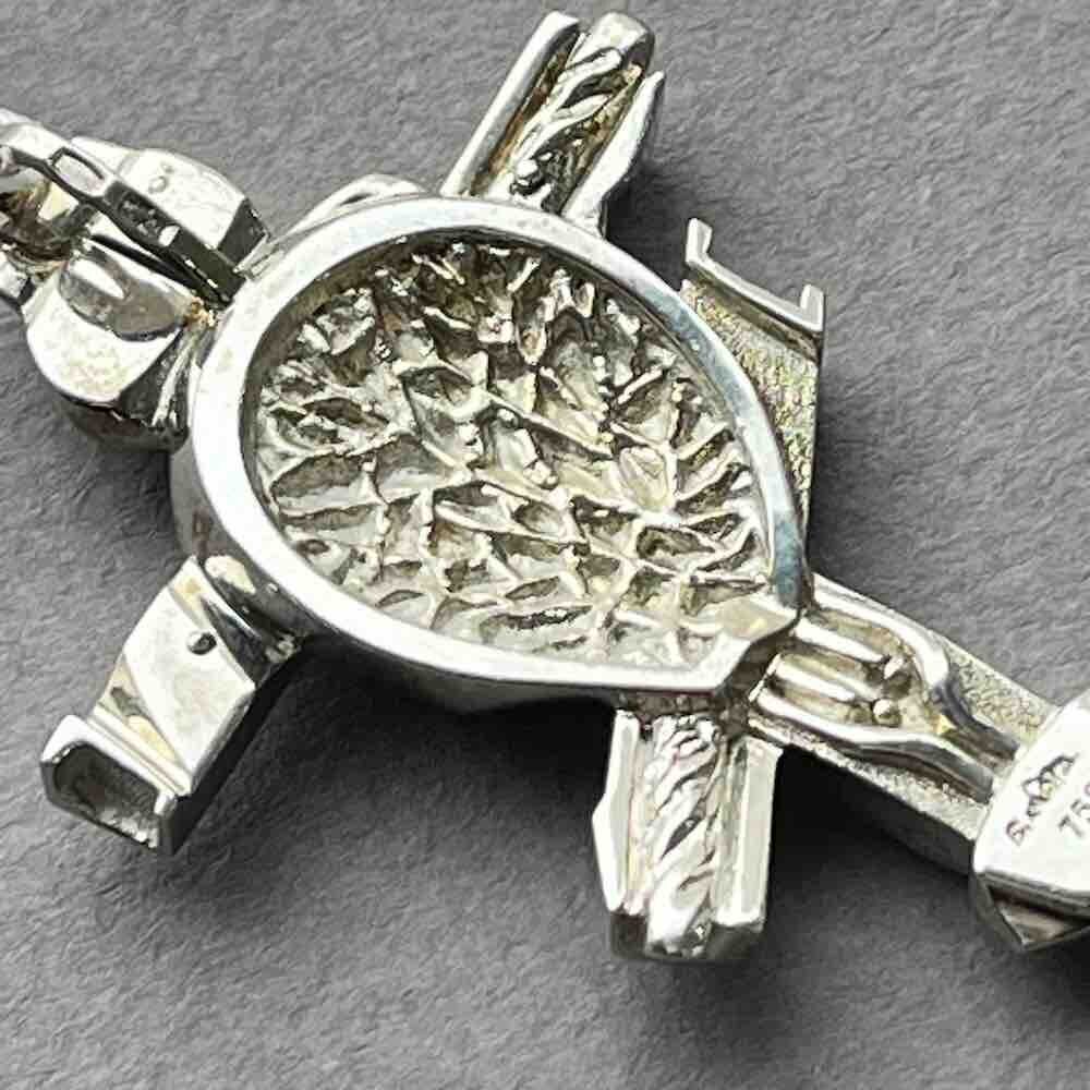 Купить Крест большой из серебра "Сердце Христа" (42452)