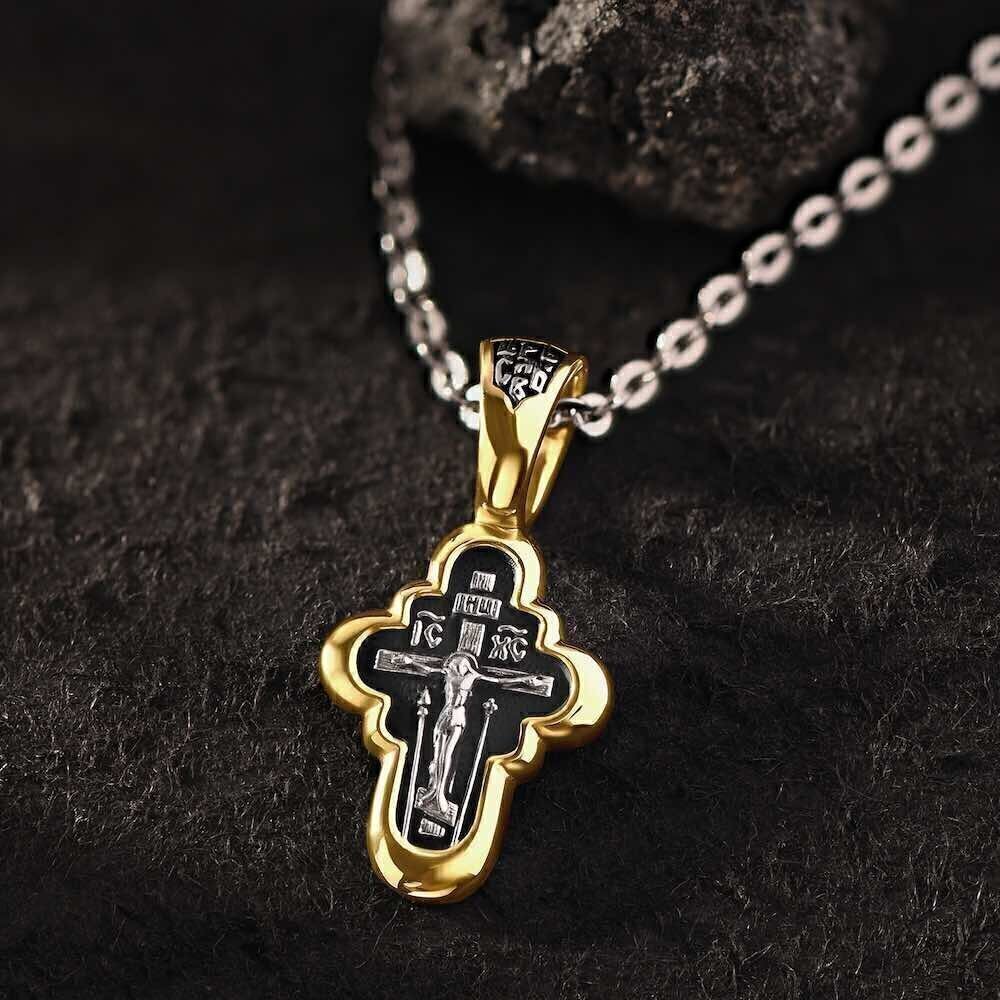 Купить Крест из серебра "Богородица" (42659)