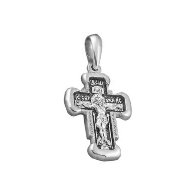 картинка Крест из серебра "Святой Дмитрий Солунский" (42397) 