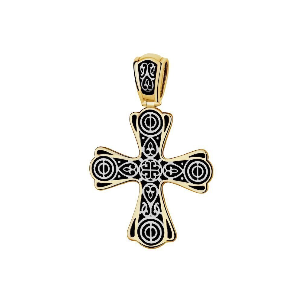 Купить Крест из серебра с узором (42761)