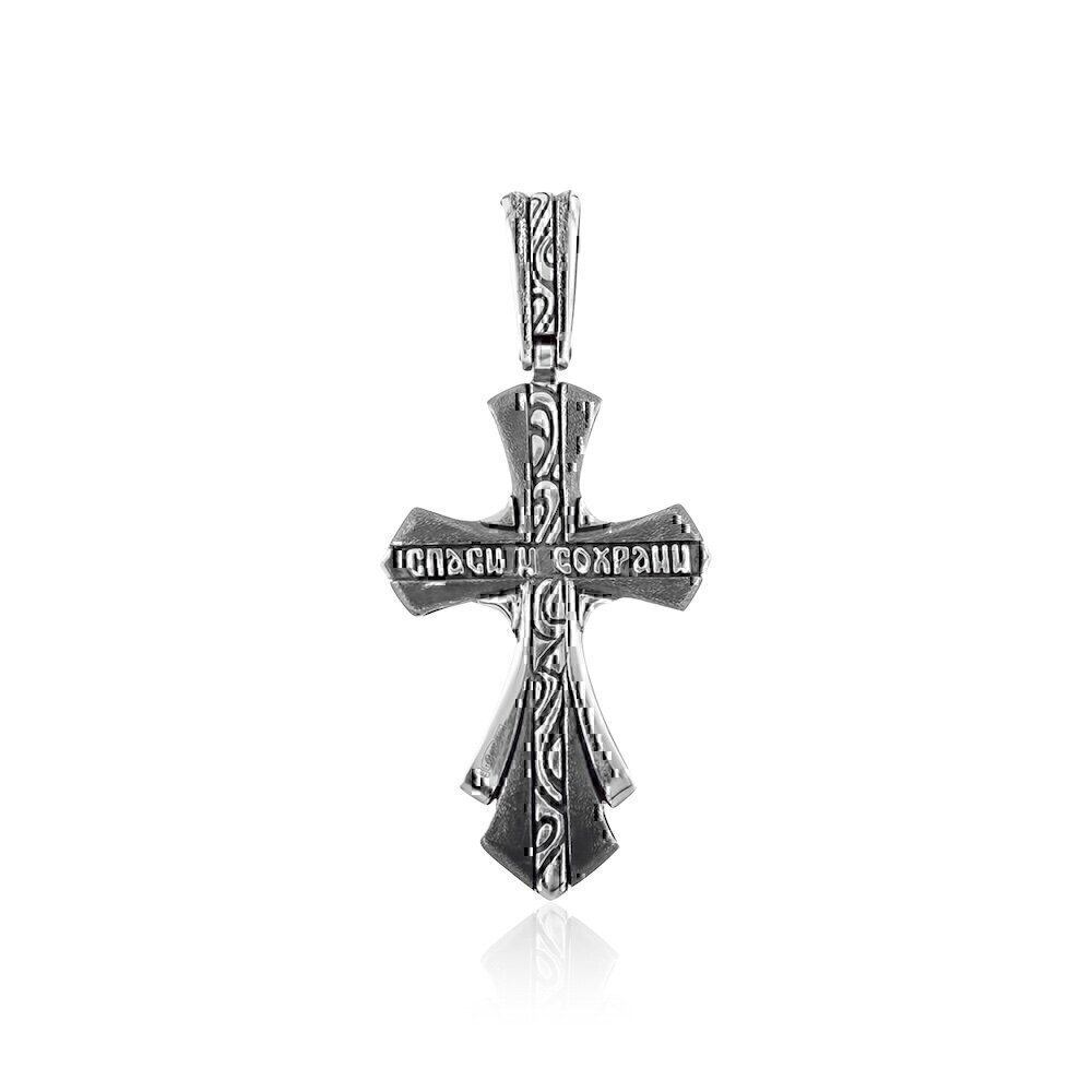Купить Крест из серебра "Мужественность" (96114)