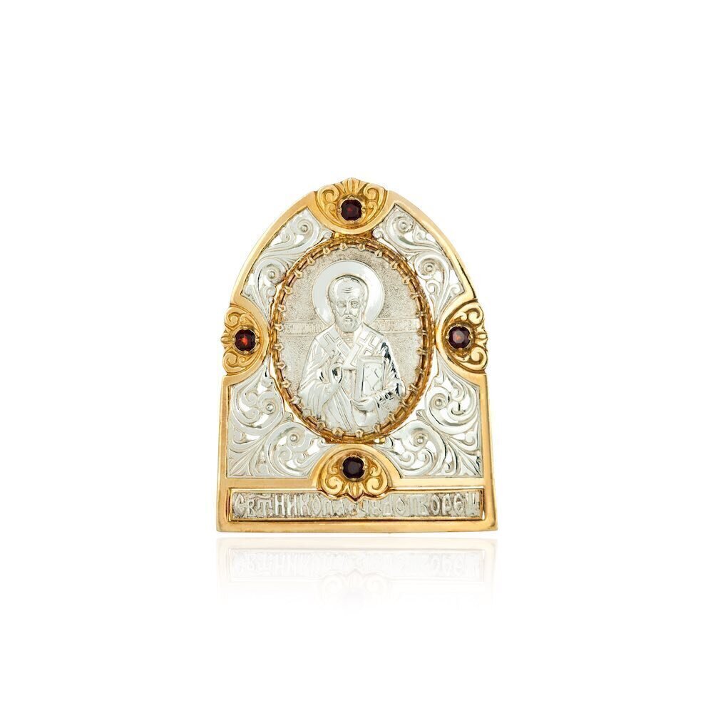 Купить Икона из серебра "Святой Николай Чудотворец" (1305)