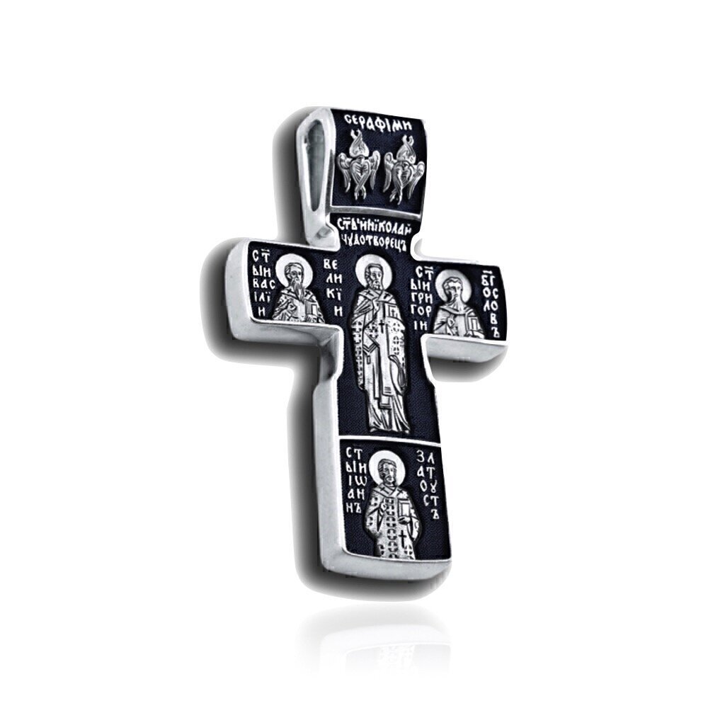 Купить Крест из серебра "Святой Николай Чудотворец" (2735)