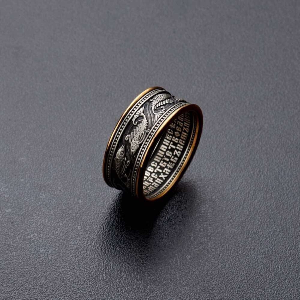 Купить Кольцо из серебра "Отче Наш" (32360)