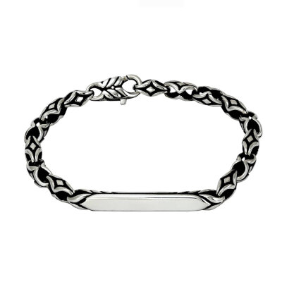 картинка Браслет литой из серебра "Колоски" (12398) 