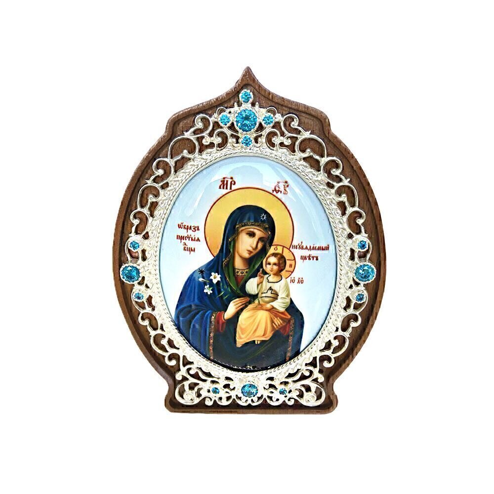 Купить Икона настольная "Божия Матерь Неувядаемый" (1128)