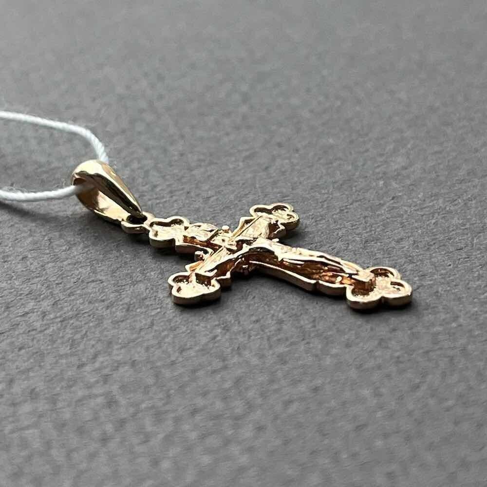 Купить Крест из красного золота "Спаси и Сохрани" (41389)