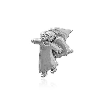 картинка Брошь из серебра "Ангел" (81026) 