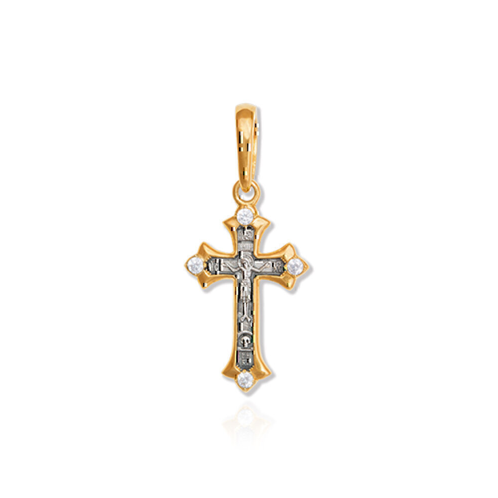 Купить Крест из серебра с фианитами (2710)
