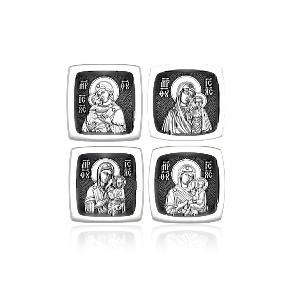 Купить Шарм из серебра "Хвала Богородице" (39383)