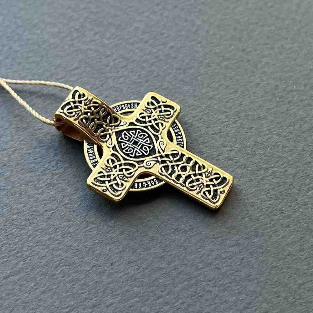 Купить Крест из серебра "Хризма" (42850)