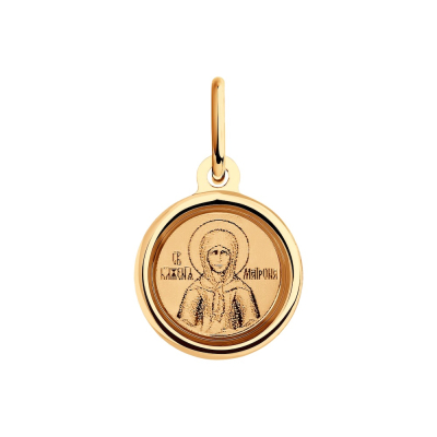 картинка Образ из красного золота "Святая Матрона Московская" (51086) 