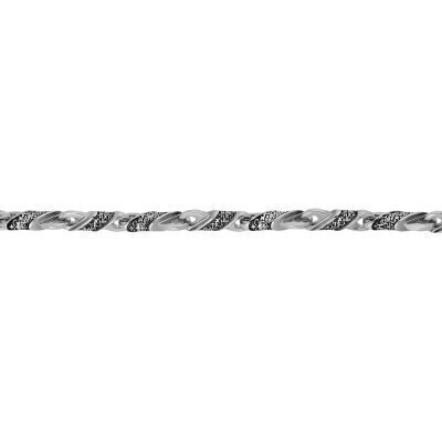 картинка Цепь литая из серебра "Молитва к Ангелу Хранителю" (92474) 