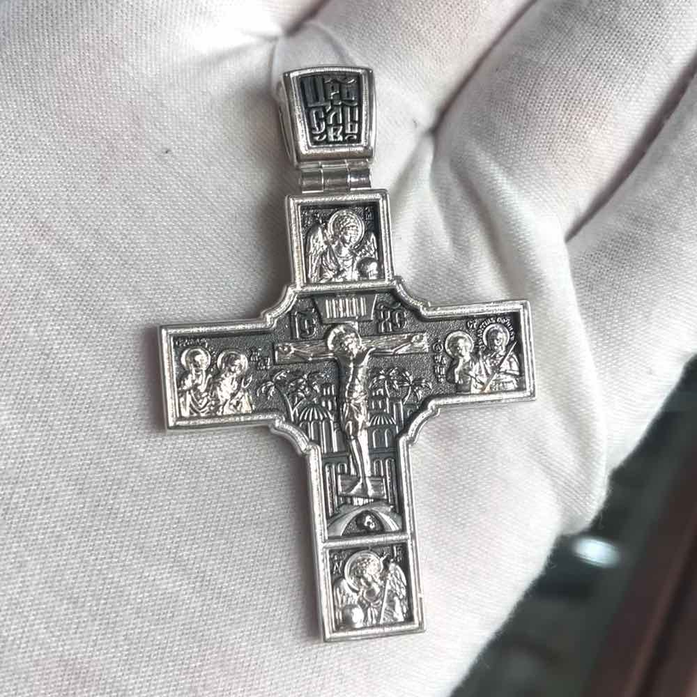 Купить Крест из серебра "Святой Георгий Победоносец" (42902)