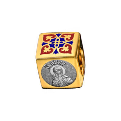 картинка Бусина из серебра "Святая Мученица Раиса" (52038) 