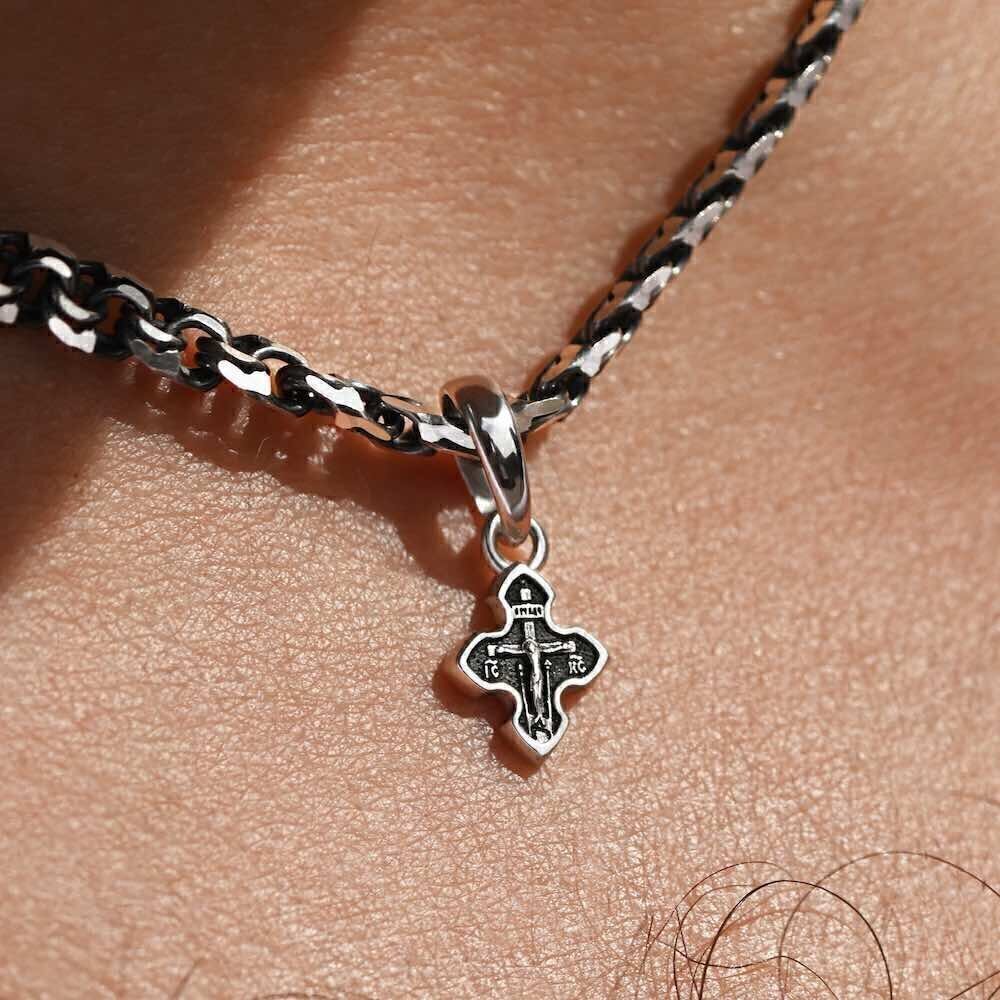 Купить Крест из серебра "Богородица" (42727)