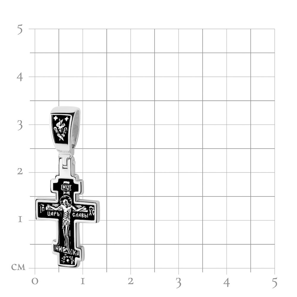 Купить Крест из серебра "Божия Матерь Покрова" (42748)