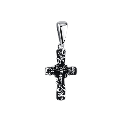 картинка Крест из серебра "Виноградная лоза" (42741) 
