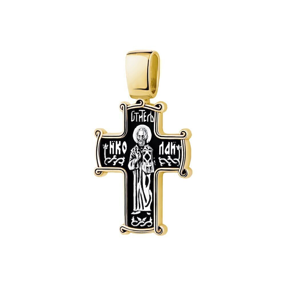 Купить Крест из серебра "Святой Николай Чудотворец" (42757)