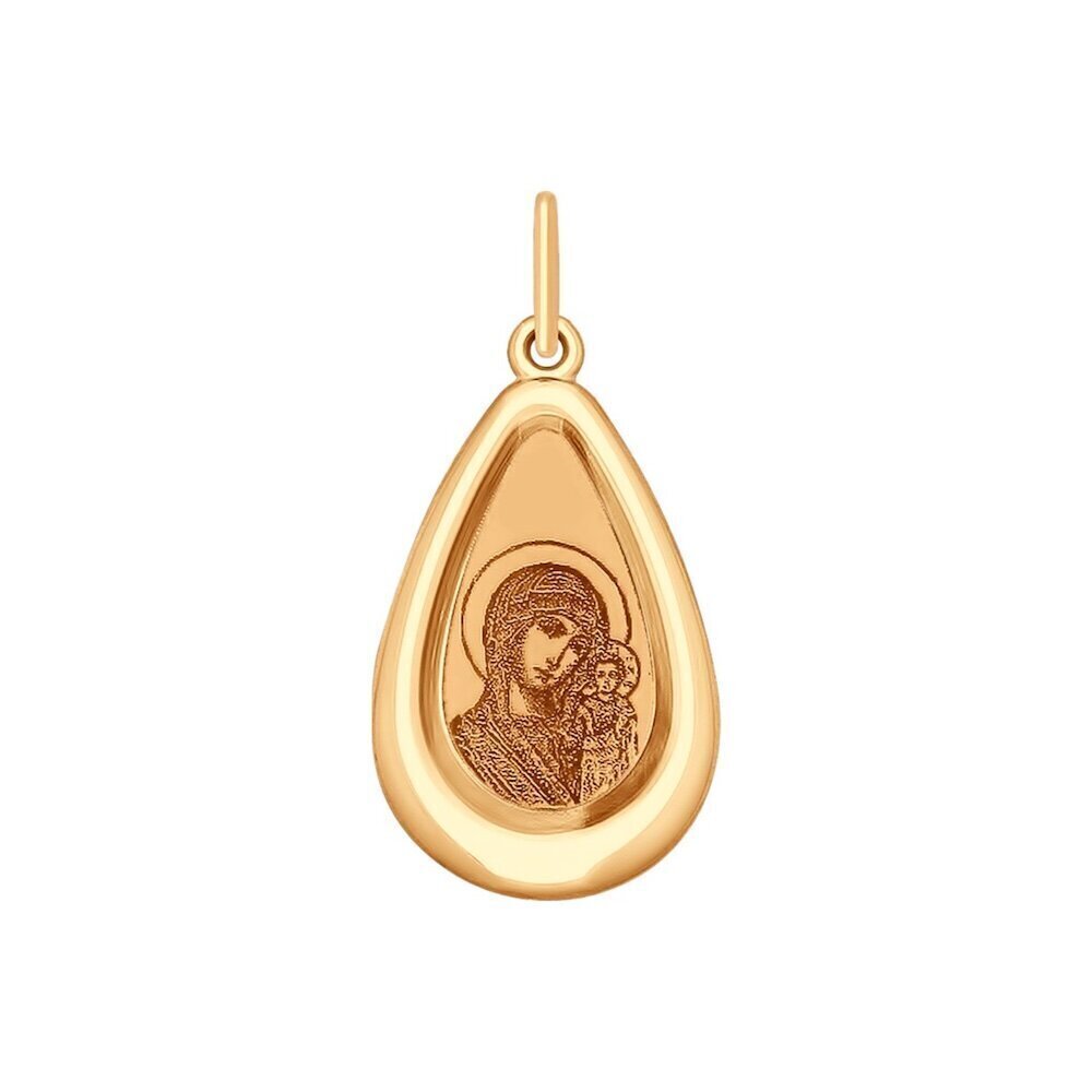 Купить Образ из красного золота "Божия Матерь Казанская" (51118)