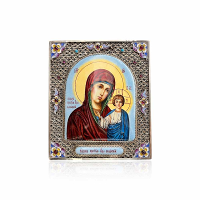 картинка Икона "Божия Матерь Казанская" финифть (20218) 