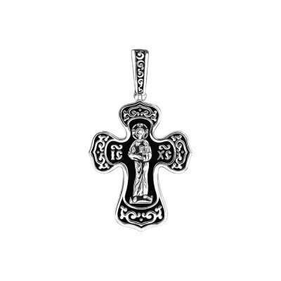 картинка Крест из серебра "Божия Матерь Покрова" (42685) 