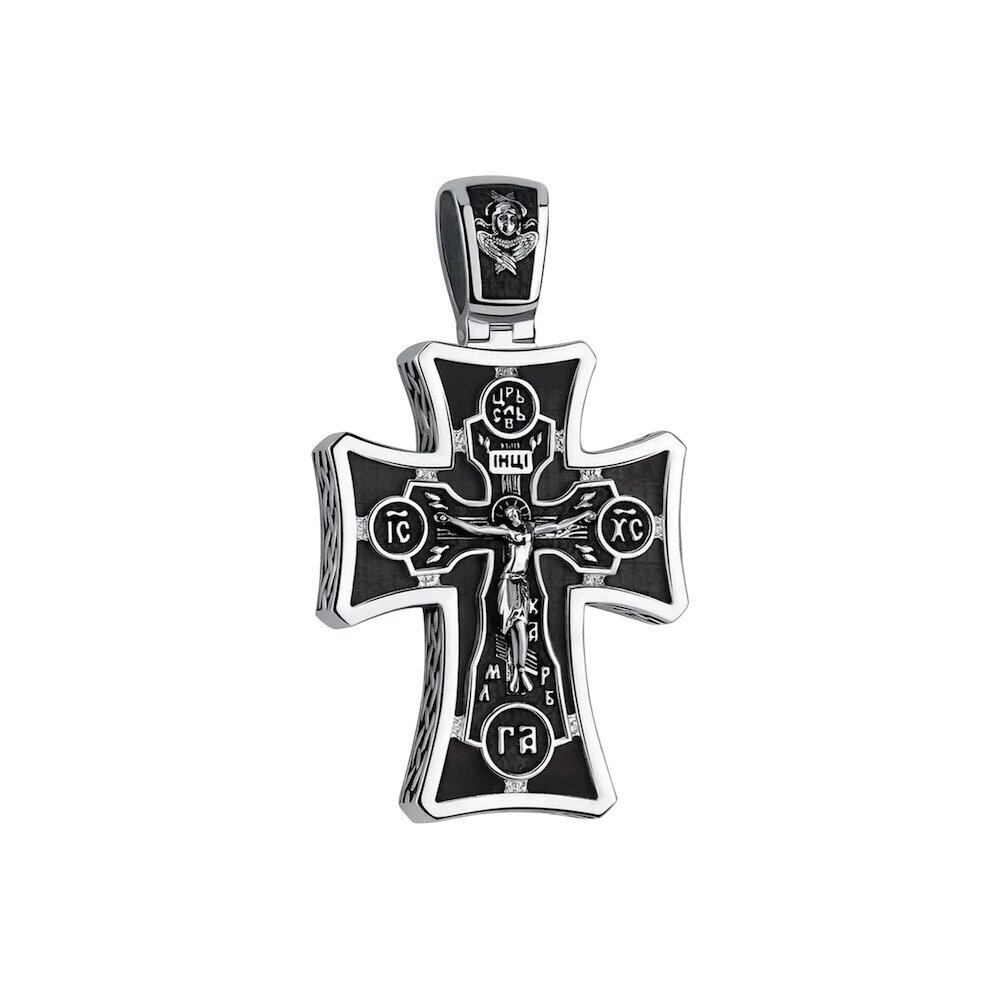 Купить Крест из дерева граб и серебра (42664)