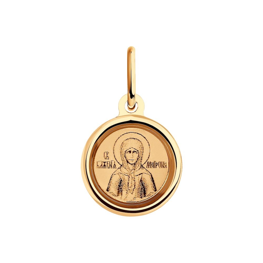 Купить Образ из красного золота "Святая Матрона Московская" (51086)