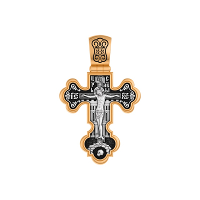 картинка Крест из серебра "Божия Матерь Валаамская" (42896) 